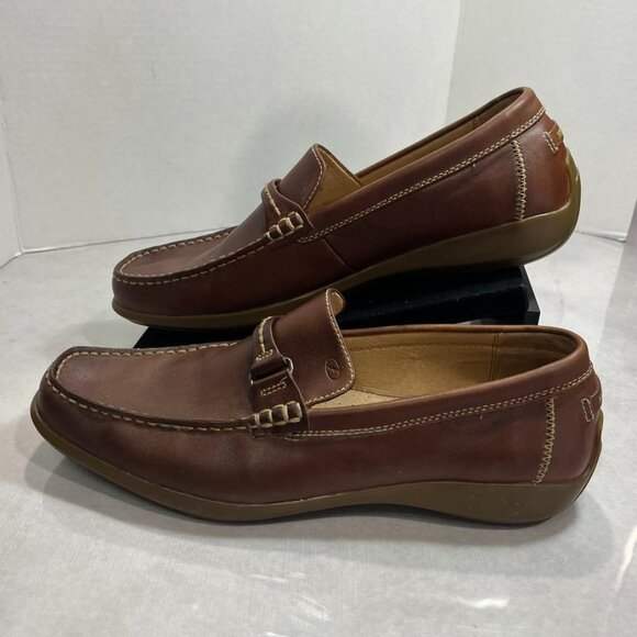 Florsheim Bit Loafers Brown Leather Slip On Dress Shoes Mens 10M main image 13